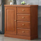 Rubberwood Accent Chest with1 - Door and Drawer, Bar Pulls Chest Clearhalo 'Cabinets & Chests' 'cabinets_chests' 'furn' 'furn_cabinets_chests' 'Furniture' 'Living Room Furniture' 1200x1200_7a7cd413-d161-4074-9a31-4623fb0f12a3