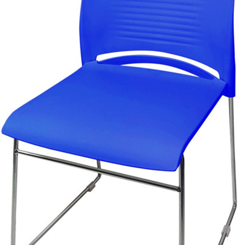 Sedia da scrivania moderna larga 21 pollici, senza ruote, sedia da conferenza senza braccioli