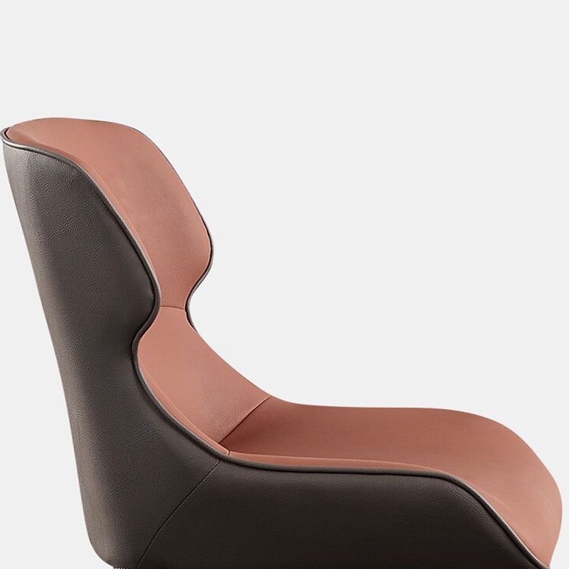 Contemporary Style Leather Dining Side Chairs Wingback Arm Chairs (Set of 4) Clearhalo ' kitchen&dining_furn' 'Dining Chairs' 'Dining Tables & Seating' 'dining_chair' 'furn' 'furn_dining_chair' 'Furniture' 'furniture_dining_chair' 'Kitchen & Dining Furniture' 'kitchen' 1200x1200_7a813f65-d34b-48e5-905f-62dfbd47c0f8