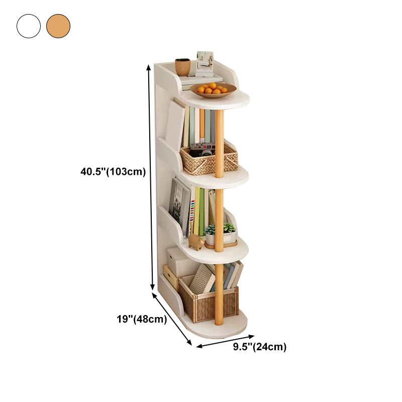 Manufactured Wood Corner Bookshelf Closed Back Vertical Bookcase for Home Clearhalo 'Bookcases' 'furn' 'furn_bookcases' 'Furniture' 'furniture_bookcases' 'Office Furniture' 1200x1200_7a82aa2c-deac-4ed9-87ce-664b5a6ab62d