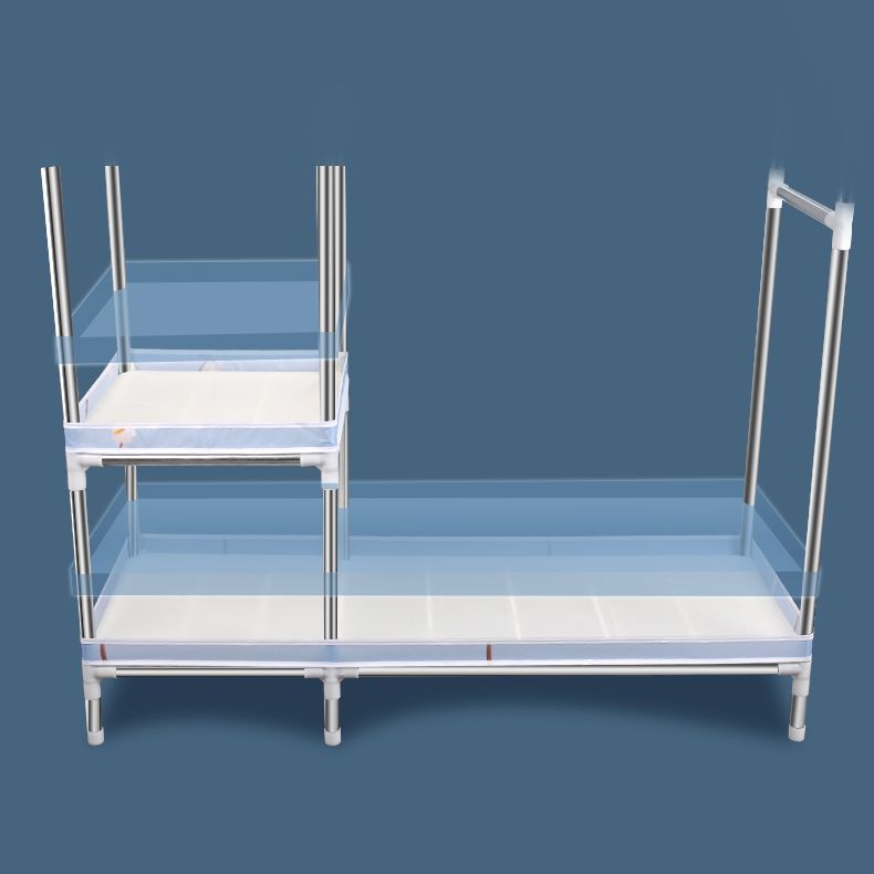 Contemporary Style Metal Wardrobe Cloth Rod Included Wardrobe Closet With Shelves