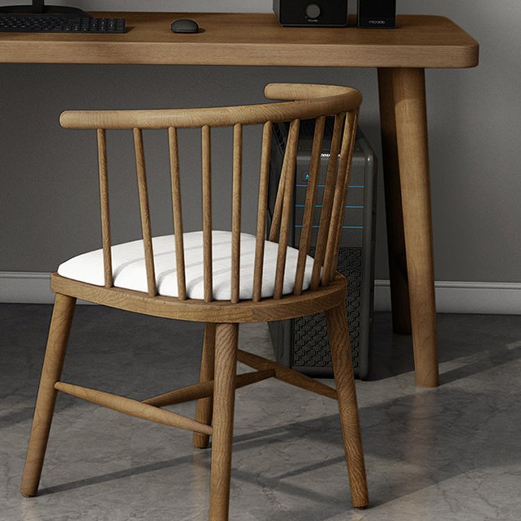 Mesa de escritura de madera sólida mesa de trabajo de estilo moderno para dormitorio