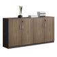 Walnut File Cabinet Storage Shelves Lateral File Cabinet with Locking Drawers