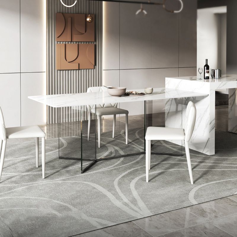 Modern 1/4/7 Pieces Dining Set Sintered Stone Dining Table Set for Home Clearhalo 'Dining Room Sets' 'Dining Tables & Seating' 'dining_room_set' 'furn' 'furn_dining_room_set' 'Furniture' 'furniture_dining_room_set' 'Kitchen & Dining Furniture' 1200x1200_7a84a8ea-b9fb-4d2c-b341-13f3b1606cd4