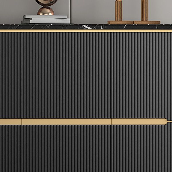 Panneau latéral contemporain moderne en pierre crénza avec des armoires pour la cuisine