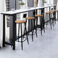 White Modern Style Bar Table in Faux Marble and Metal Milk Tea Shop Bar Table Clearhalo 'Bar Furniture' 'Bar Tables' 'bar_tables' 'furn' 'furn_bar_tables' 'Furniture' 'furniture_bar_tables' 'Kitchen & Dining Furniture' 1200x1200_7a86920b-a3ce-45b3-af43-3093295379c6