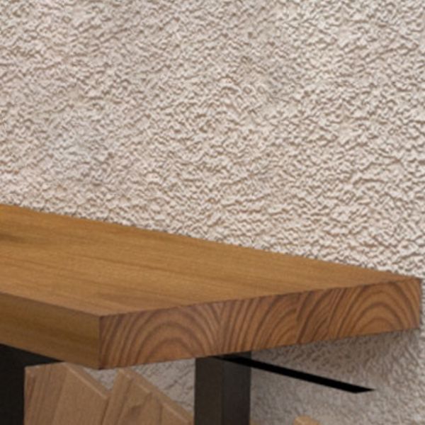 Solid Wood Rectangle Bistro Table with Metal Frame for Living Room Clearhalo 'Bar Furniture' 'Bar Tables' 'bar_tables' 'furn' 'furn_bar_tables' 'Furniture' 'Kitchen & Dining Furniture' 1200x1200_7a878cc5-42be-4549-b5cc-a27aff03d6d1