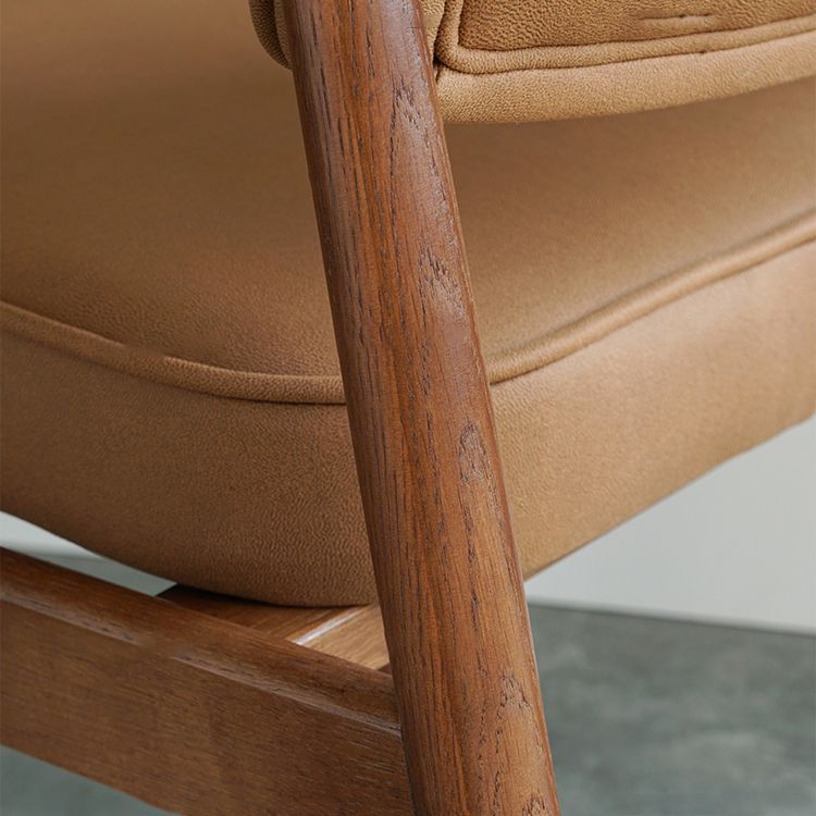 Minimalist Kitchen Solid Wood Dining Arm Chair Opening Back Dining Arm Chair Clearhalo ' kitchen&dining_furn' 'Dining Chairs' 'Dining Tables & Seating' 'dining_chair' 'furn' 'furn_dining_chair' 'Furniture' 'furniture_dining_chair' 'Kitchen & Dining Furniture' 'kitchen' 1200x1200_7a880cad-38d9-472b-adf6-730ddb2939d9