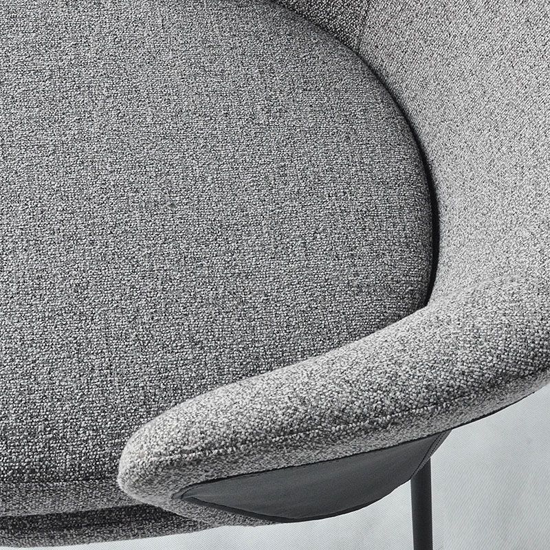 Modern Metal Dining Arm Chair Dining Fabric Side Chair for Restaurant Use Clearhalo ' kitchen&dining_furn' 'Dining Chairs' 'Dining Tables & Seating' 'dining_chair' 'furn' 'furn_dining_chair' 'Furniture' 'furniture_dining_chair' 'Kitchen & Dining Furniture' 'kitchen' 1200x1200_7a890ca0-68c8-4149-898c-32b9b312fa59