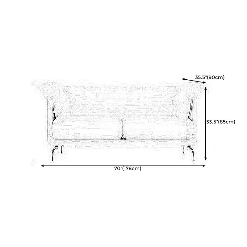 Pillow Top Arm Sectionals 33.46"High Removable Cushion Sofa for Living Room, Beige Clearhalo 'furn' 'furn_sectionals' 'Furniture' 'furniture_sectionals' 'Living Room Furniture' 'Sectionals' 1200x1200_7a89a945-bdb3-44af-ad16-adba4ef532d6