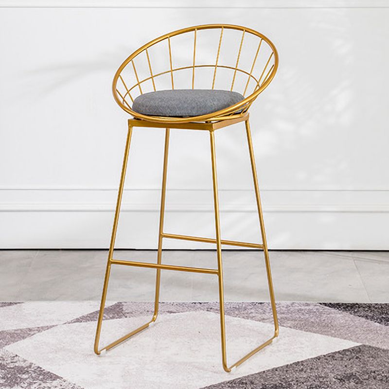 Scandinavian Upholstered Counter Chairs Bucket Barstools with Metal Legs for Home Clearhalo 'Bar Furniture' 'Bar Stools' 'bar_stools' 'furn' 'furn_bar_stools' 'Furniture' 'furniture_bar_stools' 'Kitchen & Dining Furniture' 1200x1200_7a8ad903-7ebd-4fd6-b349-9105663958a2