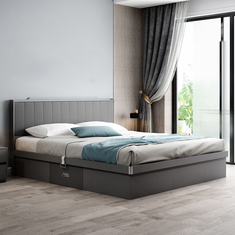 Modern & Contemporary Standard Bed Storage Bed Frame with Headboard