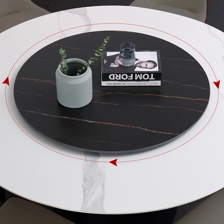 Contemporary Sintered Stone Table Standard Round Dining Table with Pedestal Base Clearhalo ' dining_table' 'Dining Tables & Seating' 'Dining Tables' 'furn' 'furn_dining_table' 'Furniture' 'furniture_dining_table' 'Kitchen & Dining Furniture' 'kitchen&dining_furn' 'kitchen' 'kitchen_dining_table' 1200x1200_7a8c8115-530d-4f63-b5b5-2868250b8caf