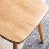 Zeitgenössischer Schleifer zurück Holz drehbar armlose Esstühle (Set von 1/2/4/6/8)