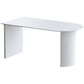 Modern Double Pedestal Dining Table Stone Table for Kitchen Dining Room Clearhalo 'Dining Tables & Seating' 'Dining Tables' 'dining_table' 'furn' 'furn_dining_table' 'Furniture' 'Kitchen & Dining Furniture' 1200x1200_7a8fc833-73db-42c3-8467-371a9da37abb