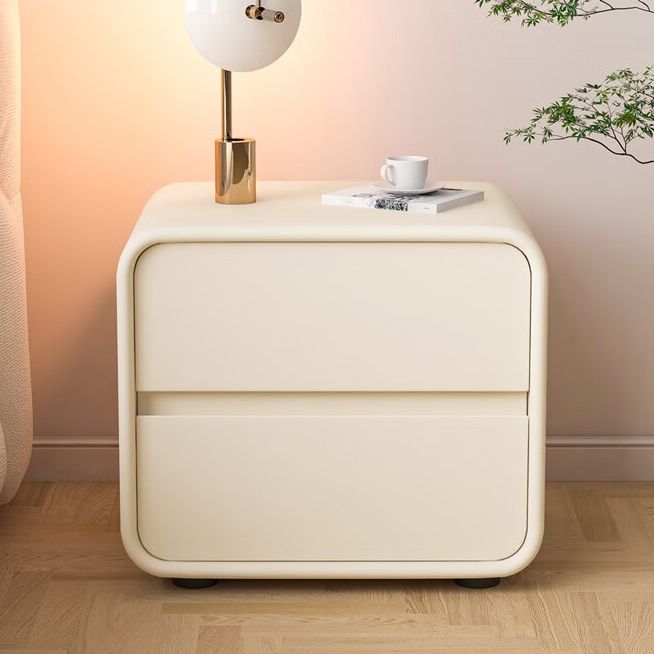 Massives Holzbett Nachttisch zeitgenössischer Nachtkabine mit 2 Schubladen