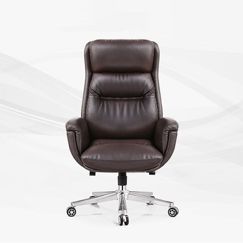 Contemporary PU Computer Chair High Back Swivel Managers Chair Clearhalo 'furn' 'furn_office_chair' 'Furniture' 'Office Chairs' 'Office Furniture' 'office_chair' 1200x1200_7a90a227-33d2-48c4-b552-954f33a3c84e