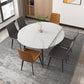 Contemporary Style Sintered Stone Dining Round Table Set 1/4/5/7 Pieces Dining Set Clearhalo 'Dining Room Sets' 'Dining Tables & Seating' 'dining_room_set' 'furn' 'furn_dining_room_set' 'Furniture' 'Kitchen & Dining Furniture' 1200x1200_7a92e8fb-7380-4c04-b6d4-3994483f1b80