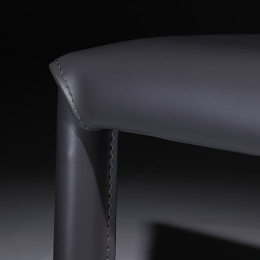 Metal Contemporary Dining Side Chair Dining Room Armless Solid Back Chair Clearhalo ' kitchen&dining_furn' 'Dining Chairs' 'Dining Tables & Seating' 'dining_chair' 'furn' 'furn_dining_chair' 'Furniture' 'furniture_dining_chair' 'Kitchen & Dining Furniture' 'kitchen' 1200x1200_7a9424f9-cc8d-4079-93e0-d1641ab5ee4f