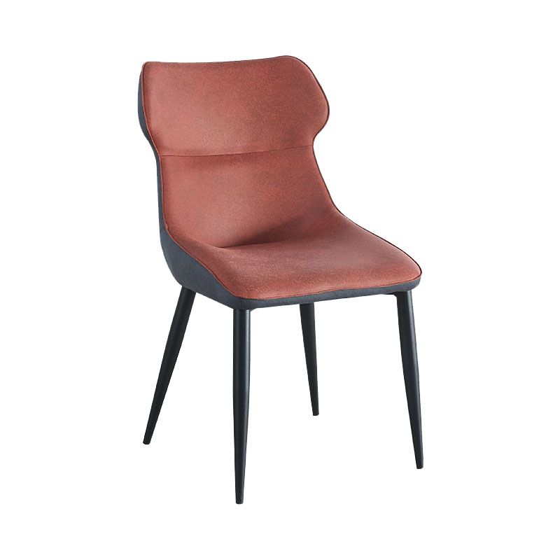 Contemporary Faux Leather Dining Chairs Wingback Armless Chairs for Kitchen Clearhalo ' kitchen&dining_furn' 'Dining Chairs' 'Dining Tables & Seating' 'dining_chair' 'furn' 'furn_dining_chair' 'Furniture' 'furniture_dining_chair' 'Kitchen & Dining Furniture' 'kitchen' 1200x1200_7a94fc3c-65cb-4acd-963e-995be4b9e8d2