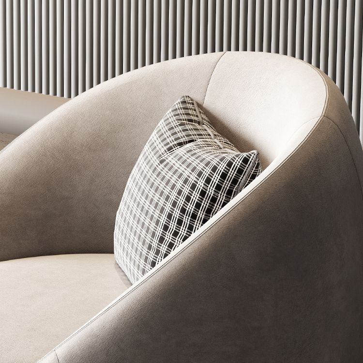 Contemporary Solid Color Arm Chair Living Room Swivel Barrel Chair Clearhalo 'Accent Chairs' 'accent_chairs' 'Chairs & Seating' 'furn' 'furn_accent_chairs' 'Furniture' 'Living Room Furniture' 1200x1200_7a953287-ffda-4417-87d9-a008f517f145