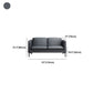 Glam Black Cushions Square Arm Genuine Leather Stationary Sofa Clearhalo 'furn' 'furn_sofas' 'Furniture' 'furniture_sofas' 'Living Room Furniture' 'Sofa' 'sofas' 1200x1200_7a95c559-1875-4cf0-b5a3-876a5a448675