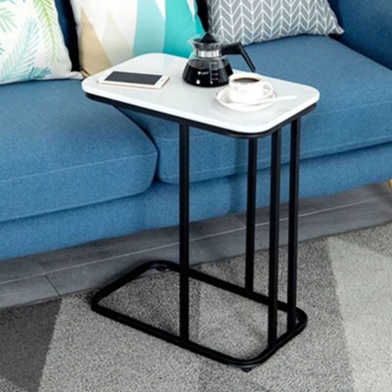 Medieval Modern Style Rectangular Metal Table Frame Side Table - Clearhalo