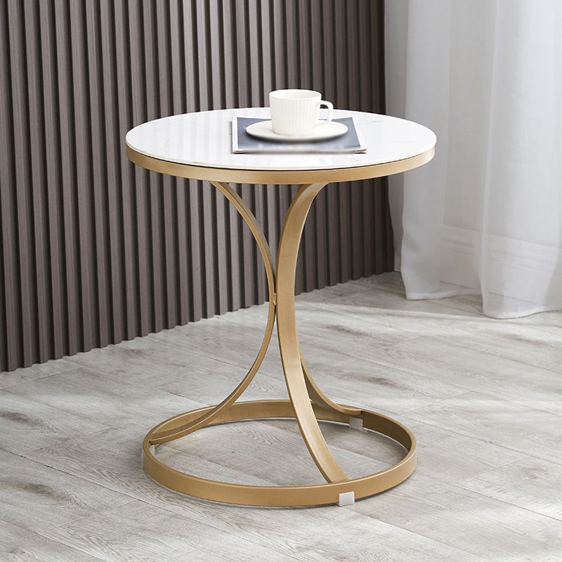 Tavolo da tavolo moderno di round -end per sala da pranzo e casa