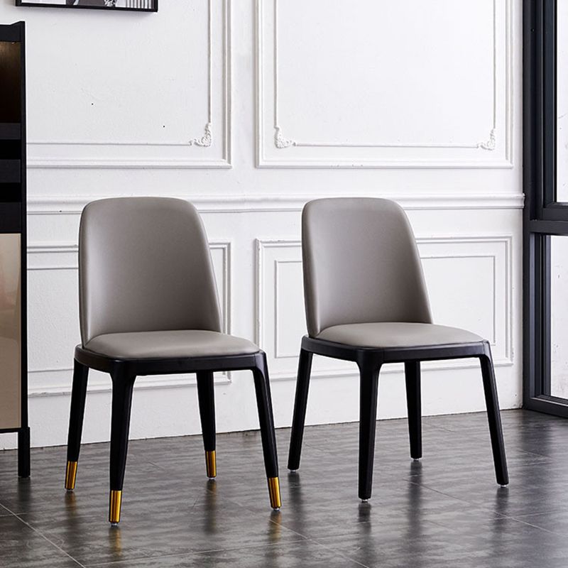 Modern Style Wood Side Dining Chairs Solid Leather Back Chair for Kitchen Clearhalo ' kitchen&dining_furn' 'Dining Chairs' 'Dining Tables & Seating' 'dining_chair' 'Furniture' 'furniture_dining_chair' 'Kitchen & Dining Furniture' 'kitchen' 1200x1200_7a980947-1813-4345-8c8d-a43c79f9685c