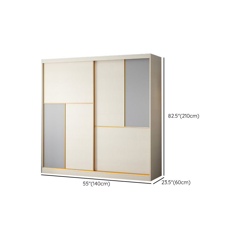 Porte scorrevoli della camera da letto Armadio in stile costiero.