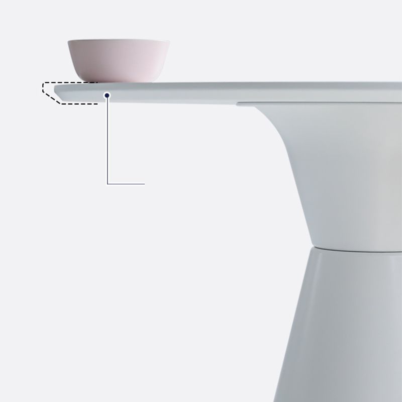 28.3 " H Single Leg Metal Base Solid Color Round Slate Coffee Table For Apartment Clearhalo 'Coffee & Accent Tables' 'Coffee Tables' 'coffee_tables' 'furn' 'furn_coffee_tables' 'Furniture' 'furniture_coffee_tables' 'Living Room Furniture' 1200x1200_7a9877ed-bb28-4ae4-8098-2ec840c6e6ad