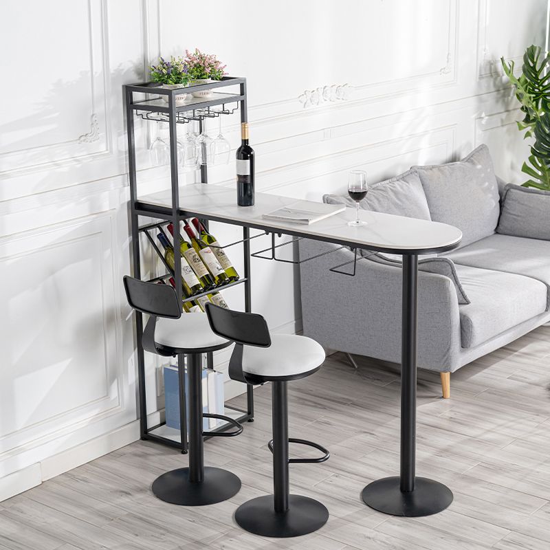 Glam Stone Pub Dining Set 1/2/3 Pcs Specialty Pub Set for Indoor Clearhalo 'Bar Furniture' 'furn' 'furn_home_bar_bar_sets' 'Furniture' 'Home Bars & Bar Sets' 'home_bar_bar_sets' 'Kitchen & Dining Furniture' 1200x1200_7a98e319-828a-4aea-8a6d-f50d8e088de6