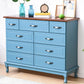 Modern Wooden Accent Chest with 9 Drawers with Cabriole Legs Chest