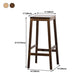 Industrial Square Backless Stool Wooden Footrest Barstool for Living Room Clearhalo 'Bar Furniture' 'Bar Stools' 'bar_stools' 'furn' 'furn_bar_stools' 'Furniture' 'Kitchen & Dining Furniture' 1200x1200_7a9aceeb-7ff2-44c3-9962-e3cd5d70da5d