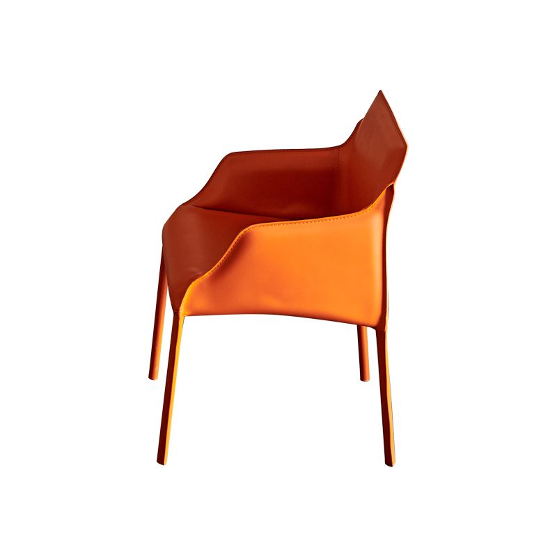 Silla de comedor tapizada para la silla de cuero de cuero para casa para casa