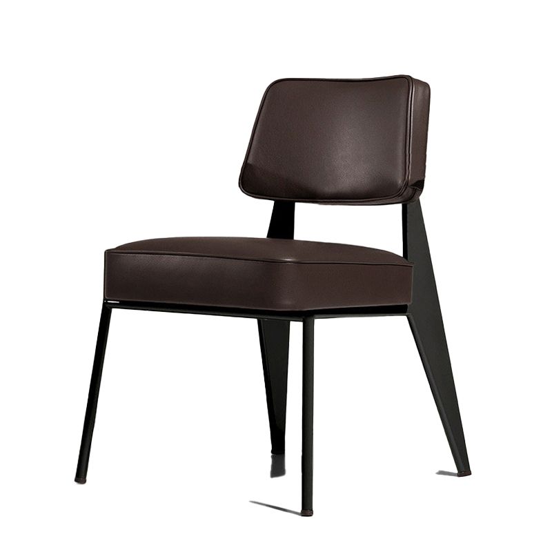 Industrial Style 24.4" Wide Faux Leather Fixed Back Armless Chair Clearhalo 'Accent Chairs' 'accent_chairs' 'Chairs & Seating' 'furn' 'furn_accent_chairs' 'Furniture' 'Living Room Furniture' 1200x1200_7a9d76bf-c976-40b9-a97d-21ce49a302bd