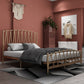 Metal Open-Frame Bed Modern & Contemporary Standard Bed with Arched Headboard
