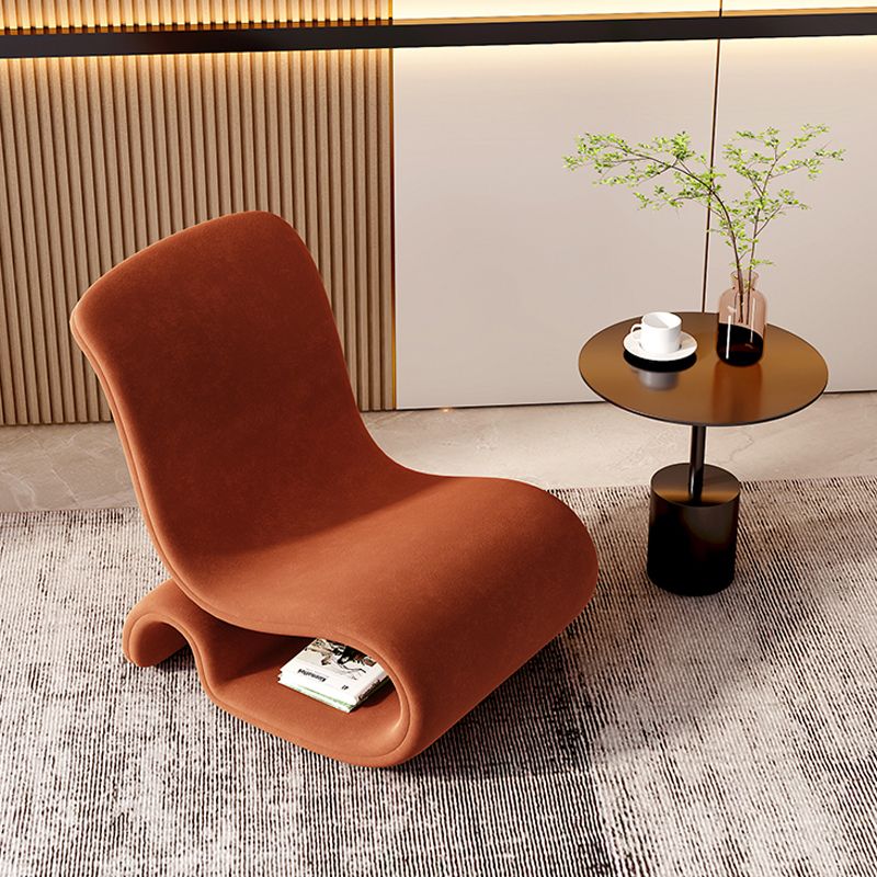 Silla sin esponja de terciopelo de 26 "de ancho contemporáneo