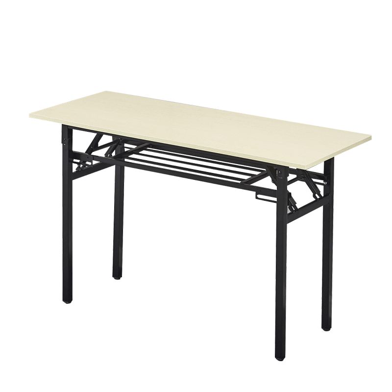 Contemporary Rectangular Home Writing Desk Folding Parsons Base Office Desk