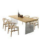 Modern Style Solid Wood Dining Table Brown Rectangle Table with Acrylic Base Clearhalo ' dining_table' 'Dining Tables & Seating' 'Dining Tables' 'furn' 'furn_dining_table' 'Furniture' 'furniture_dining_table' 'Kitchen & Dining Furniture' 'kitchen&dining_furn' 'kitchen' 'kitchen_dining_table' 1200x1200_7a9fedf7-be87-44a6-b338-d5cec038df13