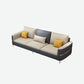 Contemporary Recessed Arm Sofa with Pillows Back and Golden Legs Clearhalo 'furn' 'furn_sectionals' 'Furniture' 'furniture_sectionals' 'kitchen' 'kitchen_sectionals' 'Living Room Furniture' 'Sectionals' 1200x1200_7aa266bb-0254-45e9-8cec-2909cb7b19d4
