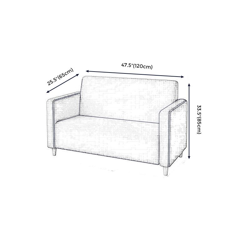 Gold Contemporary Glam Sofa 47.27"D x 25.59"W x 33.46"H 2-seat Sofa for Restaurant Clearhalo 'furn' 'furn_sofas' 'Furniture' 'furniture_sofas' 'kitchen' 'kitchen_sofas' 'Living Room Furniture' 'Sofa' 'sofas' 1200x1200_7aa26d72-ac8e-488e-8125-5d608a2d0d90