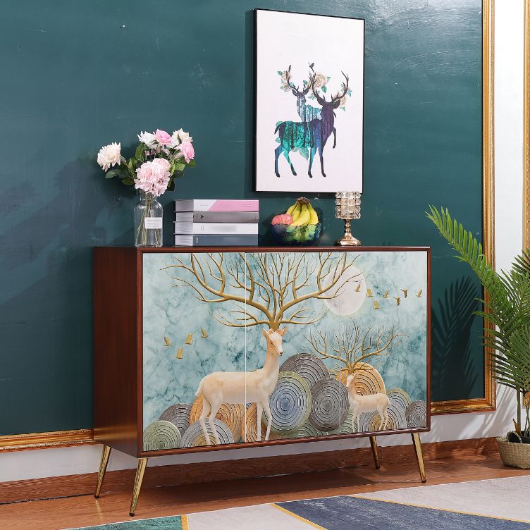 Modern Birch Wood Sideboard Simple Cabinets Dining Server for Living Room Clearhalo 'buffet_sideboard' 'Buffets & Sideboards' 'furn' 'furn_buffet_sideboard' 'Furniture' 'furniture_buffet_sideboard' 'Kitchen & Dining Furniture' 1200x1200_7aa3b772-2372-4844-a5e4-5eabc327a176