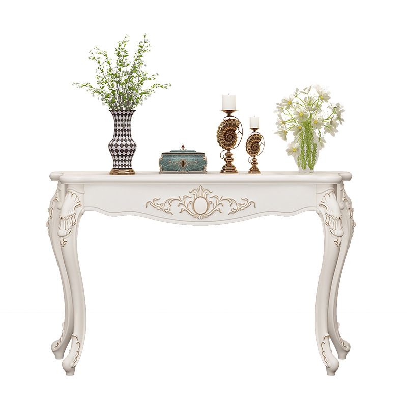Tabella della console di legno vittoriana da 13,4 pollici a forma di forma libera
