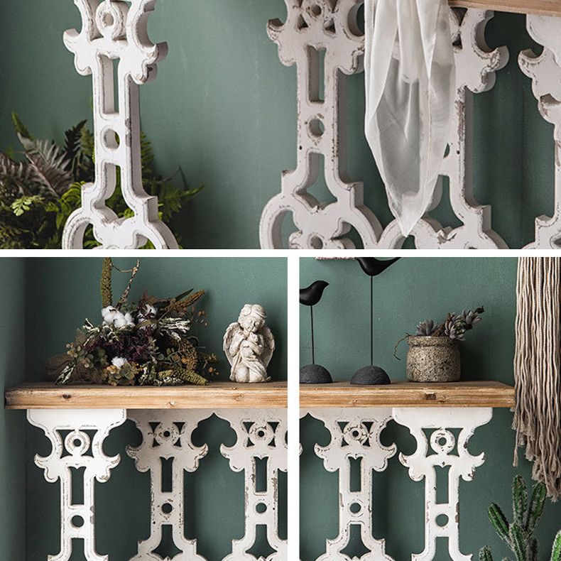 French Country Wood Console Table Rectangle End Table for Hall Clearhalo 'Console Tables' 'console_tables' 'Entry & Mudroom Furniture' 'furn' 'furn_console_tables' 'Furniture' 1200x1200_7aa4f811-8650-43a4-b4ce-d91397878933