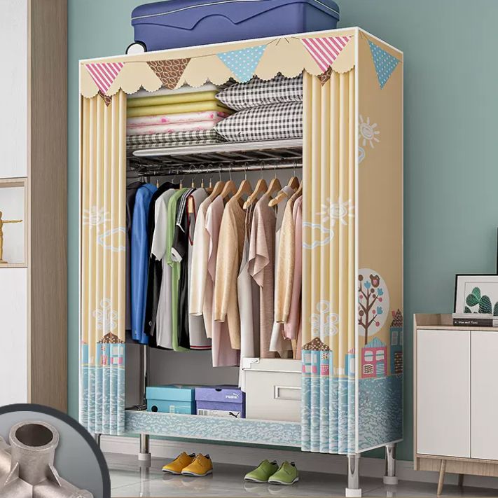 Armadio con finitura opaca al coperto contemporaneo per camera da letto