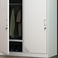 Eigentijdse garderobe armoire witte kleur stalen garderobe kast met sloten