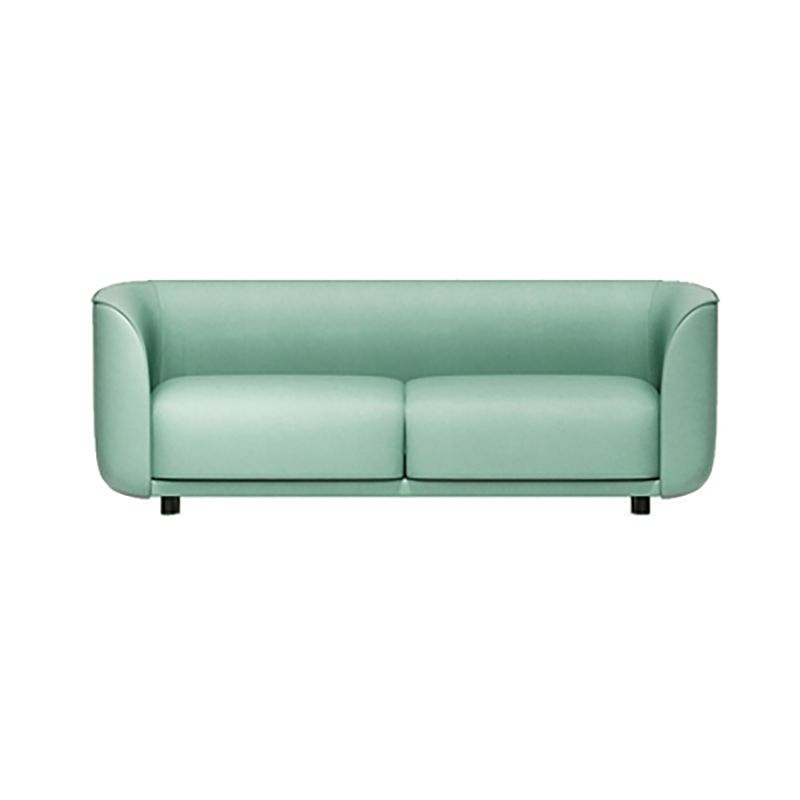 27.5"H Contemporary Solid Color Faux Leather Tuxedo Arm Sofa For Office Living Room Clearhalo 'furn' 'furn_sofas' 'Furniture' 'furniture_sofas' 'kitchen' 'kitchen_sofas' 'Living Room Furniture' 'Sofa' 'sofas' 1200x1200_7aa98787-1a14-41ce-8579-c7d3e4b3d2ae