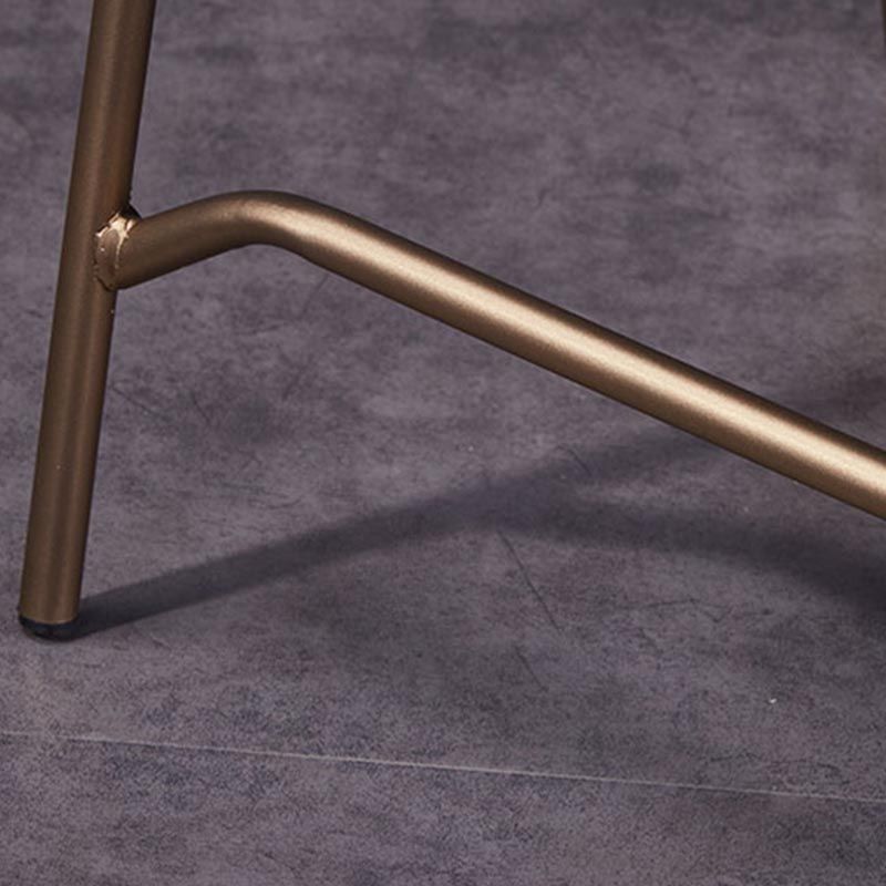 Chaise latéral glamour rembourrée PU en cuir PU en cuir pour salle à manger