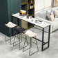 Modern Bar Table Set 1/2/4 Pieces Faux Marble Counter Table with Backless Stools Clearhalo 'Bar Furniture' 'furn' 'furn_home_bar_bar_sets' 'Furniture' 'Home Bars & Bar Sets' 'home_bar_bar_sets' 'Kitchen & Dining Furniture' 1200x1200_7aad8e92-2e83-48a9-b37d-6a78822b2aa5